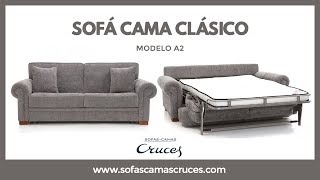 Sofá cama clásico muy fácil de abrir con almohadas dentro [upl. by Myke]