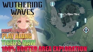 Tigers Maw 100 Routed Exploration Guide  Wuthering Waves Guides [upl. by Nairdna]