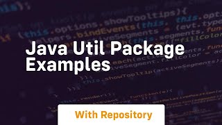 java util package examples [upl. by Melnick]