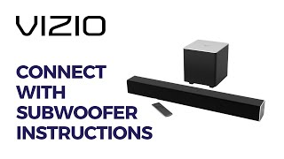 Vizio Sound Bar How To Pair Subwoofer  Vizio Sound Bar 21 How To Connect Subwoofer Instructions [upl. by Lanor635]