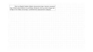 4132s94ZP2OE Dane są długości boków trójkąta równoramiennego Wyznacz wysokość tego trójkąta [upl. by Keenan]