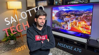 SALOTTO TECH 2021 con HISENSE A7G TV QLED 4K [upl. by Auhsuj]