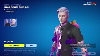 Shadow Midas  Fortnitemares Update Fortnite C5S4 Halloween Update  CREEPY Outfit No Talking [upl. by Anerhs]