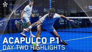 GNP Mexico P1 Premier Padel Highlights day 2 men [upl. by Nerradal623]