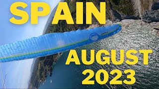 Paragliding Spain August 2023 [upl. by Aynosal]