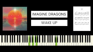 Imagine Dragons  Wake Up BEST PIANO TUTORIAL amp COVER [upl. by Lexis867]