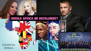 RecolonizingNEWS Whiteman calls for African Recolonization Skin bleaching AU useless [upl. by Adianes]