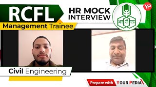 HR Mock for RCFL Management Trainee  Civil Engg Start Interviews Preparation with YourPedia [upl. by Yhtir]