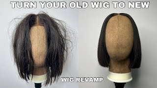 DIY  How To Turn Your Old Wigs To New By Yourself  No More Steve Hair￼  Updated Process [upl. by Craddock]