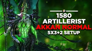 Lost Ark New Legion Raid Akkan  1580 Barrage Artillerist [upl. by Lianna331]