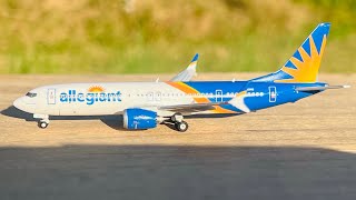 Gemini Jets Allegient Air 737MAX 8200 1400 Scale Model Review [upl. by Eli]