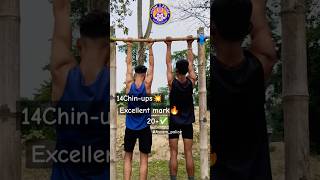 Assam police Interview 💥🔥Chinups video🤩 Excellent 20marks✅💥🔥🔥 running motivational chinups [upl. by Yelrak222]