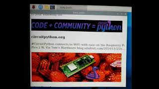 Raspberry Pi Bluesky Scroller adafruit python circuitpython [upl. by Cathrin566]