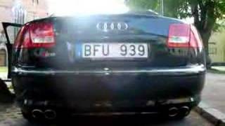 Audi S8 V10 sick exhaust sound [upl. by Oninrutas772]