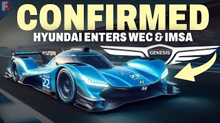 Hyundai ENTERS WEC and IMSA with Genesis Branded LMDh [upl. by Labina89]