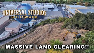 Massive LAND CLEARING at Universal Studios Hollywood  USH Vlog 32  111624 [upl. by Luoar337]