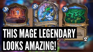 INCREDIBLE Mage Legendary New LOCATIONS New Paladin Zilliax  Castle Nathria Card Review [upl. by Menard]