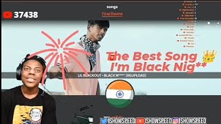 LIL BLACKOUTBLACK NI WON THE ISHOWSPEED AWARD FOR BEST SONG ishowspeedspeedreactsmusicranchi [upl. by Ettenej378]