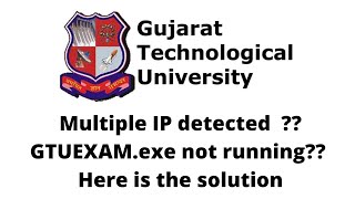 Multiple IP detected  GTUEXAMexe not running  here is The solution [upl. by Lotus699]