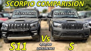 2024 MAHINDRA SCORPIO CLASSIC S11 Vs CLASSIC S BASE  DETAILED COMPARISION  ALL DETAILS AND PRICE [upl. by Margy753]