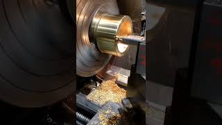 Machining Brass on Lathe Machine [upl. by Anirad]