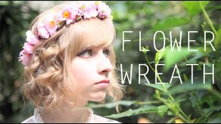 Cute Flower Head Wreath Tutorial [upl. by Clayson]