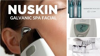 Galvanica Spa Facial de Nuskin  Uso y Beneficios [upl. by Yelrebma391]