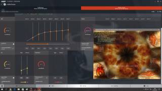 RX480 XFX Ref test FurMark Temperature Fan speed 0100 [upl. by Shelman]