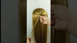 Easy Fishtail hairstyle hairstyle foryou shortsfeed shortvideo youtubeshorts shorts fyp [upl. by Ambrose50]