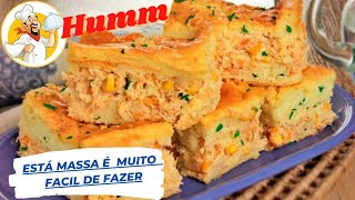 PREPAREI UMA torta de frango de liquidificador sem leiteRECEITA FÃCIL [upl. by Zubkoff911]