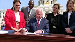 Governor Walz Signs One Minnesota Budget into Law [upl. by Elgna]