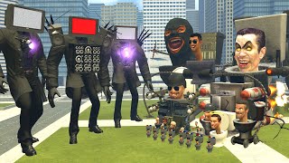 NEW MK2 MECHA TV MAN V20 VS SKIBIDI TOILET CLAW V20 VS OTHER SKIBIDI TOILET BOSSES In Garrys Mod [upl. by Elleved]