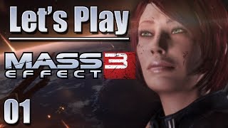 Lets Play Mass Effect 3 Blind  Ep 1  The Ruthless Female Shepard Engineer Returns  ME3 Blind [upl. by Nilrev12]