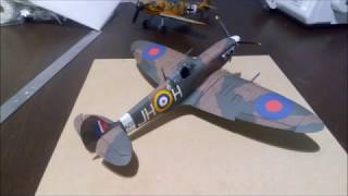 Maly Modelarz quotSpitfire MK VBquot  paper model [upl. by Dafodil]