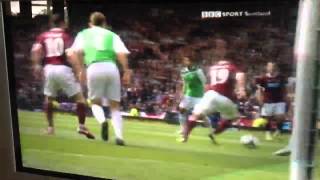 Scottish Cup Final 2012 Hibs v Hearts Rudi Skacels Goal HD [upl. by Gaven411]