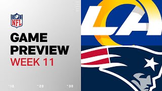 Los Angeles Rams vs New England Patriots  2024 Week 11 Game Preview [upl. by Mintun]