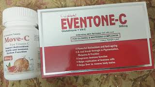 Eventone  C Tablet Review Skin amp Full Body Whitening Capsule [upl. by Aldo]