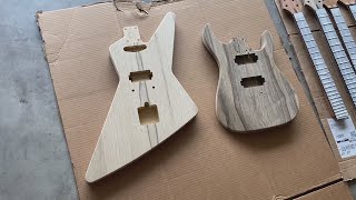 Applying Poly Finish To Guitar Bodies amp Necks For Upcoming Builds [upl. by Enelrahc345]