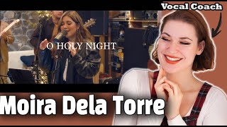 MOIRA DELA TORRE  O Holy Night  Vocal Coach amp Professional Singer Reaction [upl. by Ancier]