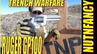 Ruger GP100 Combat Shooting Trench Warfare Drill by Nutnfancy [upl. by Tepper]