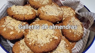 Galletas de almendras  sin grasas  sin gluten  sin lactosa  sin azucares refinadosedulcorantes [upl. by Kloster135]