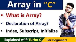 What is Array in C Language   C Language Free Course  by Rahul Sir [upl. by Elburt]