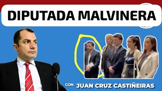 Diputada Argentina Agustina Propato se niega a sacarse remera de Malvinas por pedido de Embajadora [upl. by Aryn153]