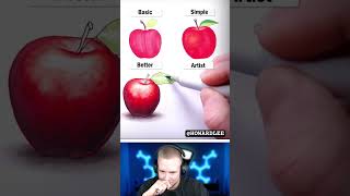 Noob vs Pro 🍎 APFEL ZEICHNEN [upl. by Dotti]