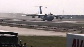 USAF C5B Galaxy take off [upl. by Nyleve]