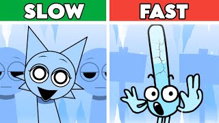 Incredibox Cool As Ice Vs Sprunki Cool As Ice  Slow VS Fast Comparison [upl. by Atterual]