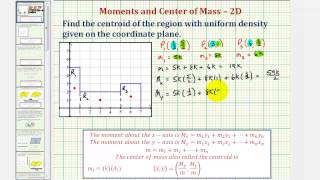 Ex Find the Centroid of a Region Consisting of Three Rectangles [upl. by Marlee670]