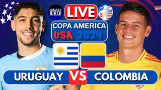 🔴URUGUAY vs COLOMBIA LIVE  COPA AMERICA 2024  Full Match LIVE Today [upl. by Neils918]