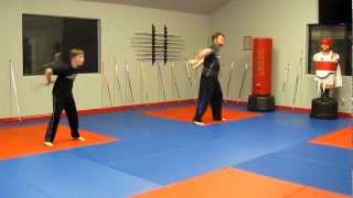 Extreme Bo staff tricks form demonstration Nathan and Noah Fort [upl. by Addiego]