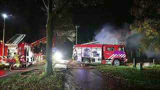 20231127 Grote brand woning Postweg Lunteren [upl. by Ynnahc730]